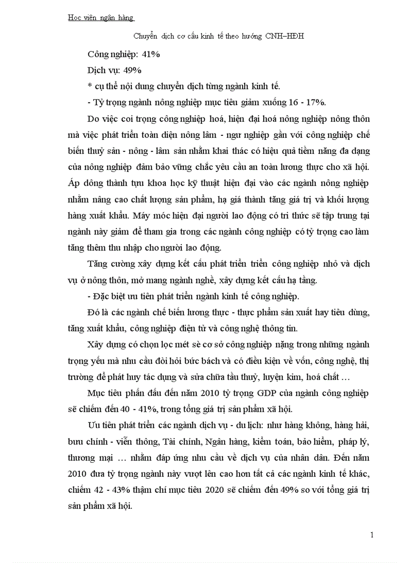 image for page Chuyển dịch cơ cấu kinh tế theo hướng CNH HĐH