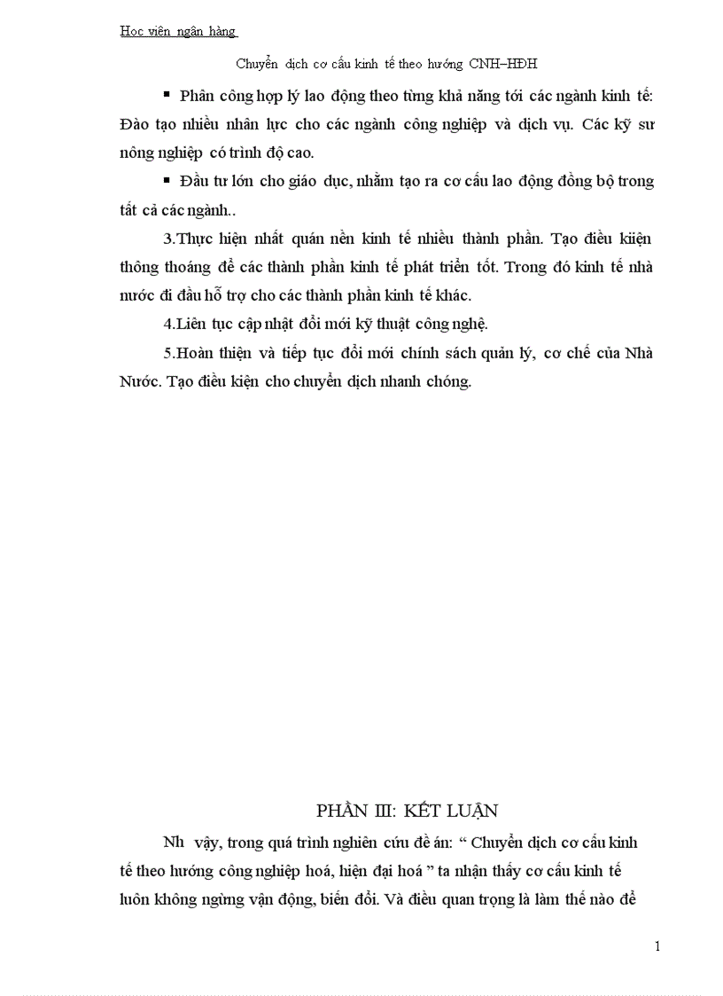 image for page Chuyển dịch cơ cấu kinh tế theo hướng CNH HĐH