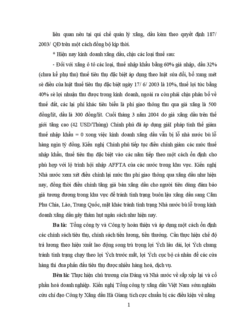 image for page Một số giải pháp chủ yếu tăng cường hoạt động tiêu thụ tại Công ty Xăng dầu Hà Giang 1