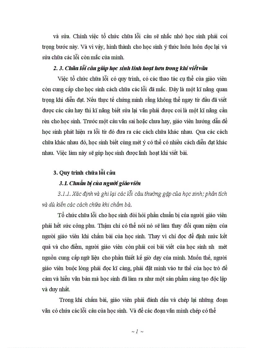 image for page Tổ chức chữa lỗi câu trong bài làm văn cho học sinh trung học cơ sở