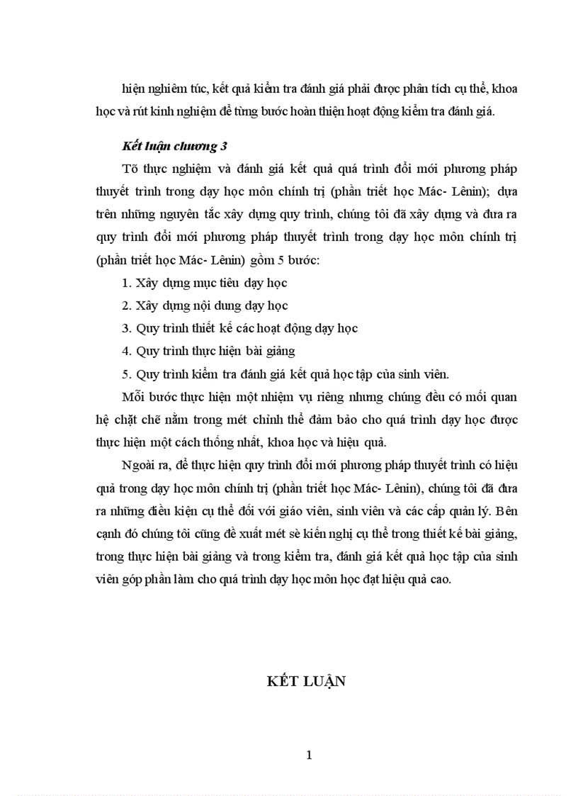 image for page Đổi mới phương pháp thuyết trình trong dạy học môn chính trị phần triết học Mác Lênin ở trường Cao đẳng nghề giao thông vận tải trung ương II Hải Phòng 1