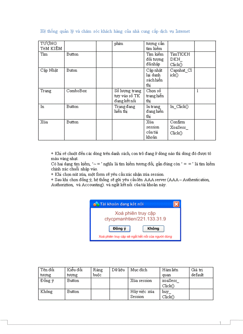 image for page Hệ thống quản lý và chăm sóc khách hàng của nhà cung cấp dịch vụ Internet 1