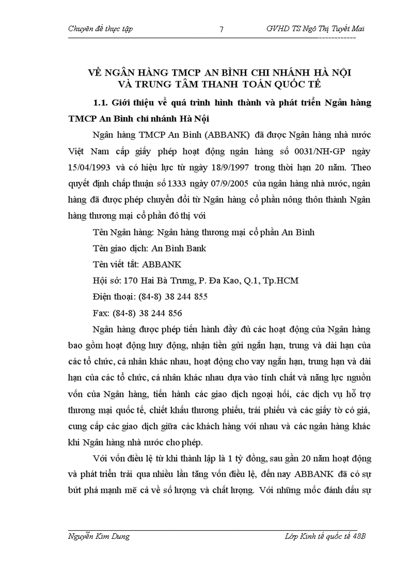 image for page Giải pháp phòng ngừa và hạn chế rủi ro trong thanh toán quốc tế tín dụng theo phương thức tín dụng chứng từ tại Ngân hàng TMCP An Bình