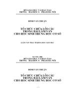 Hướng dẫn chữa lỗi câu trong bài làm văn của học sinh
