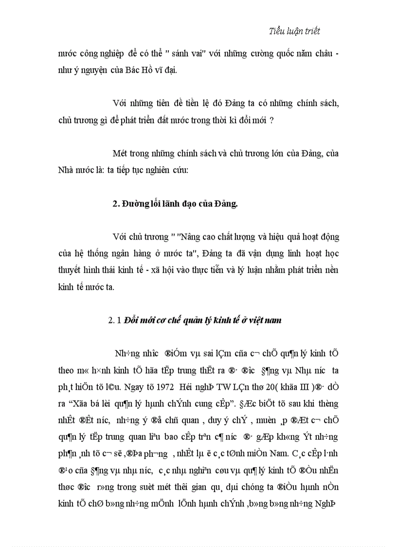 image for page Học thuyết Mac về hình thái kinh tế xã hội và sự vận dụng của đảng ta trong thời kì đổi mới gắn với hoạt động ngân hàng 1