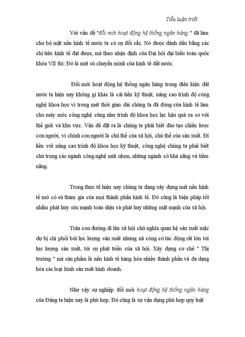 image for page Học thuyết Mac về hình thái kinh tế xã hội và sự vận dụng của đảng ta trong thời kì đổi mới gắn với hoạt động ngân hàng 1