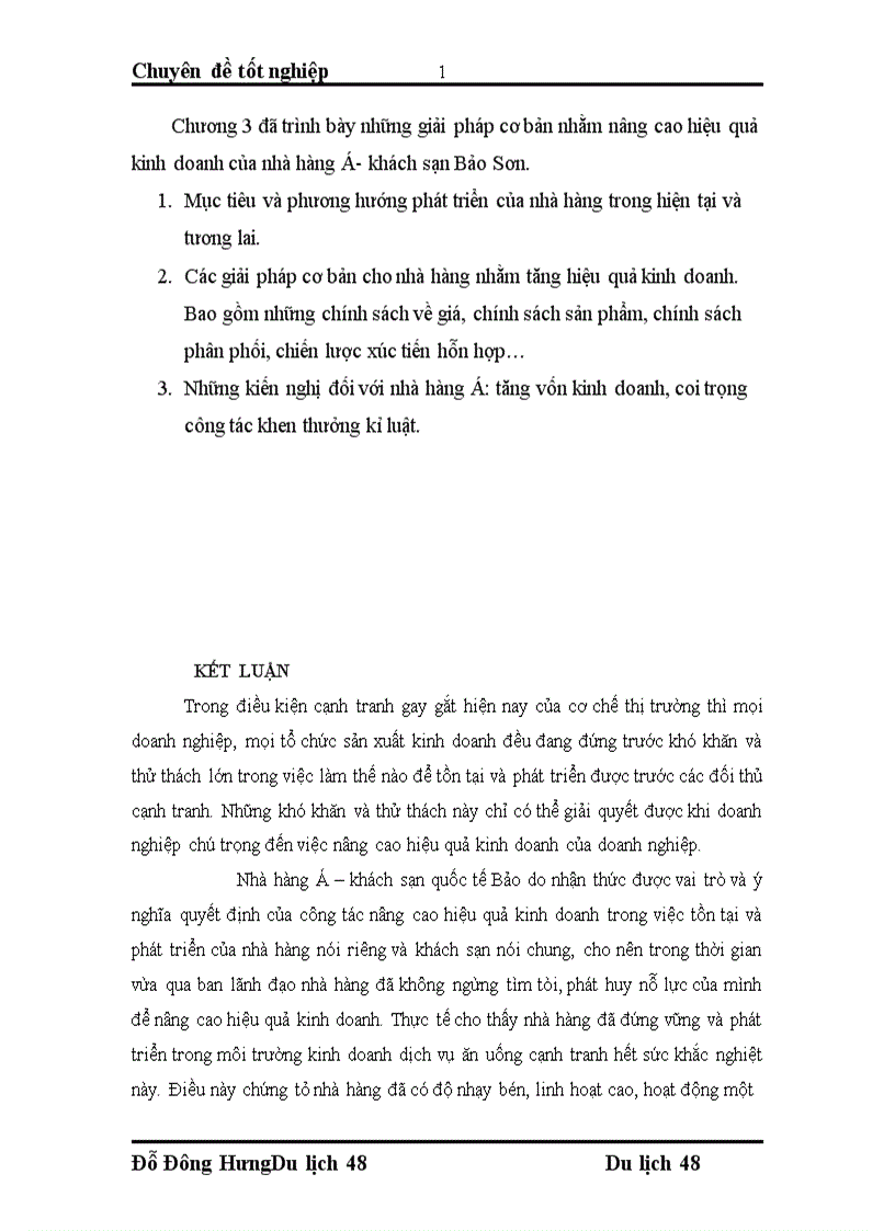 image for page Thực trạng và giải pháp nâng cao hiệu quả kinh doanh ăn uống của nhà hàng Á tại khách sạn Bảo Sơn 1