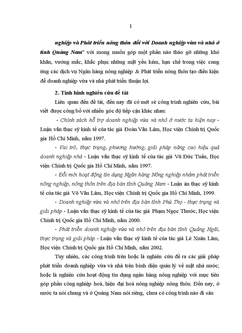 image for page Mở rộng và nâng cao chất lượng dịch vụ Ngân hàng Nông nghiệp và Phát triển nông thôn đối với Doanh nghiệp vừa và nhỏ ở tỉnh Quảng Nam