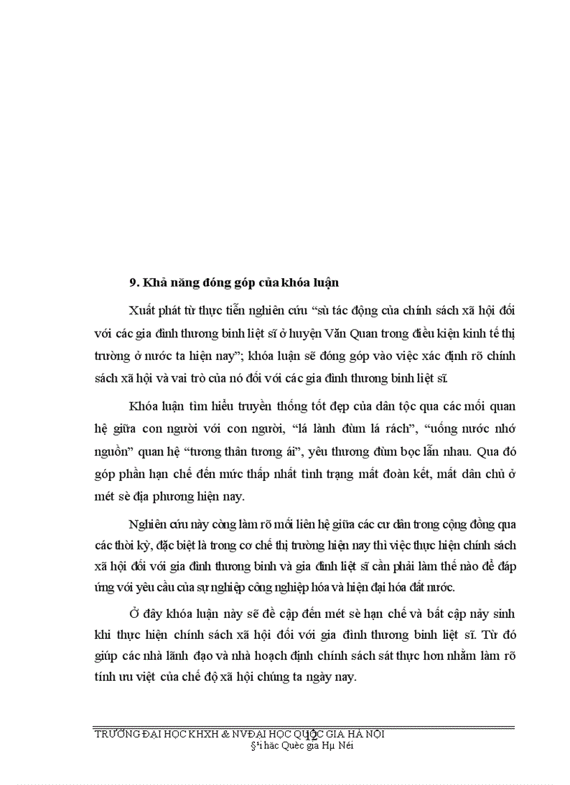 image for page Sự tác động của chính sách xã hội đối với gia đình thương binh liệt sĩ trong thời kỳ kinh tế thị trường hiện nay 1