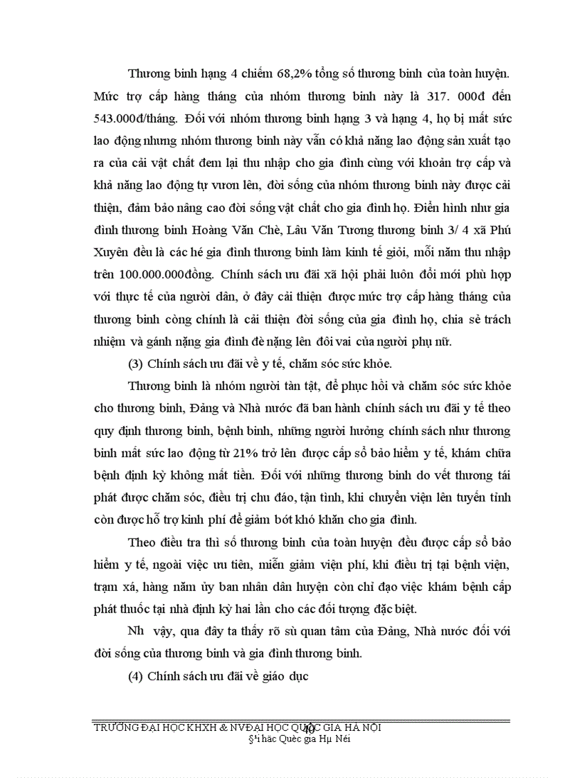 image for page Sự tác động của chính sách xã hội đối với gia đình thương binh liệt sĩ trong thời kỳ kinh tế thị trường hiện nay 1