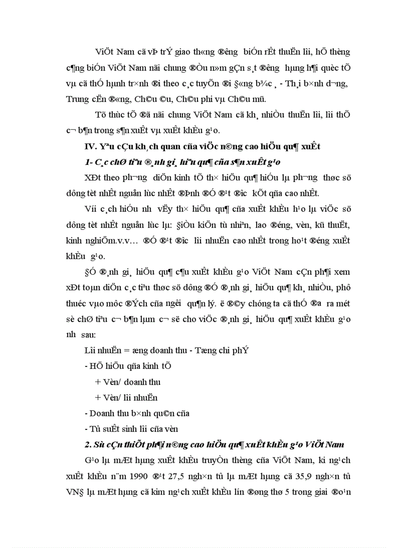 image for page Một số giải pháp chủ yếu nhằm nâng cao hiệu quả xuất khẩu gạo của Việt Nam trong giai đoạn 2001 2010