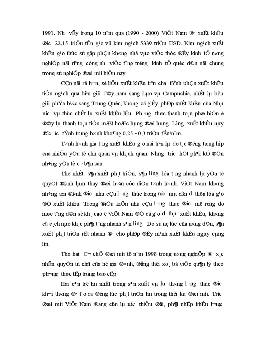 image for page Một số giải pháp chủ yếu nhằm nâng cao hiệu quả xuất khẩu gạo của Việt Nam trong giai đoạn 2001 2010