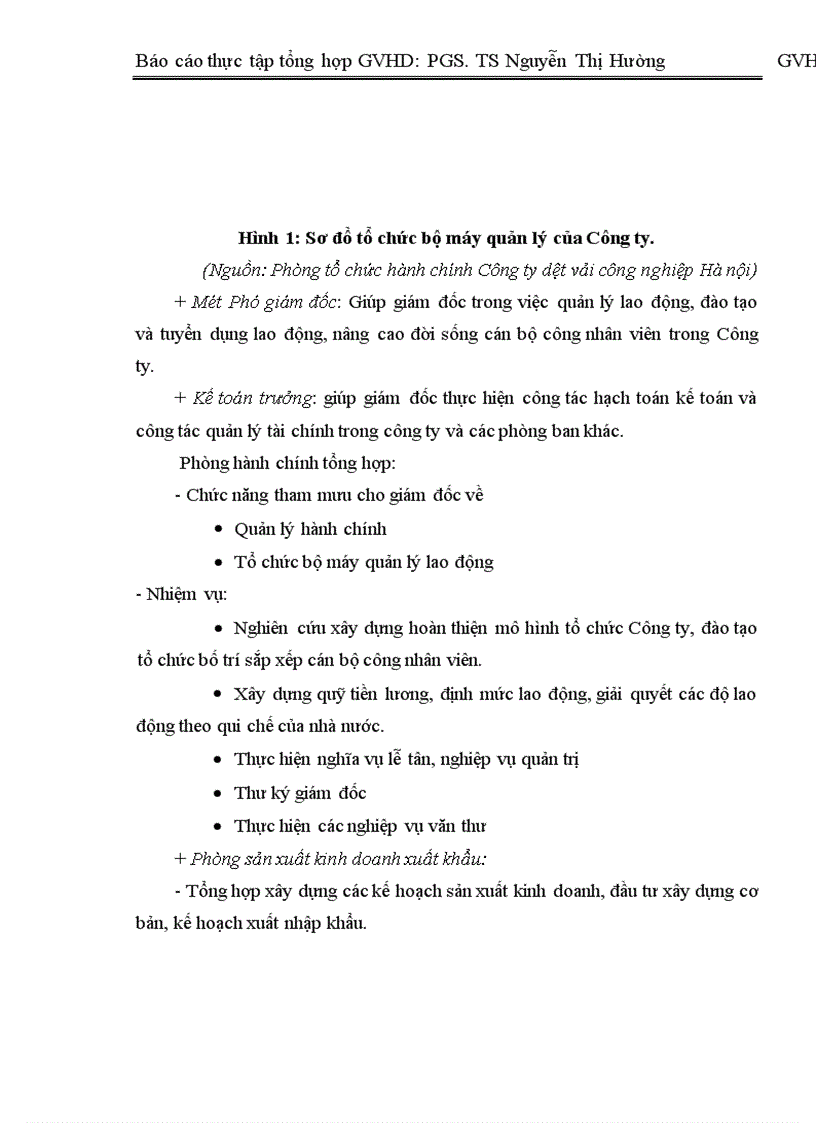 image for page Các mặt hoạt động sản xuất kinh doanh chủ yếu của Công ty Dệt vải công nghiệp Hà Nội