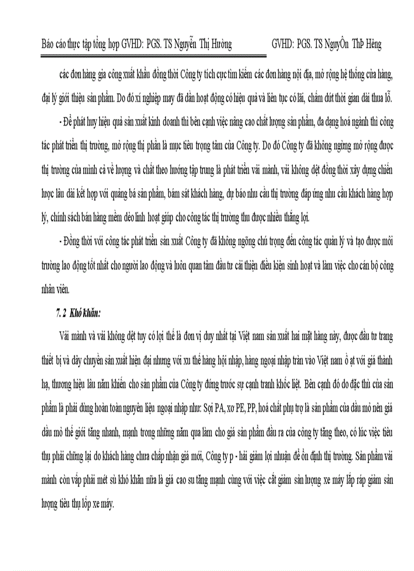 image for page Các mặt hoạt động sản xuất kinh doanh chủ yếu của Công ty Dệt vải công nghiệp Hà Nội