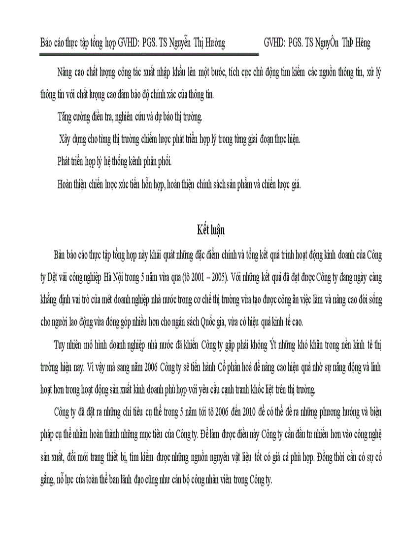 image for page Các mặt hoạt động sản xuất kinh doanh chủ yếu của Công ty Dệt vải công nghiệp Hà Nội