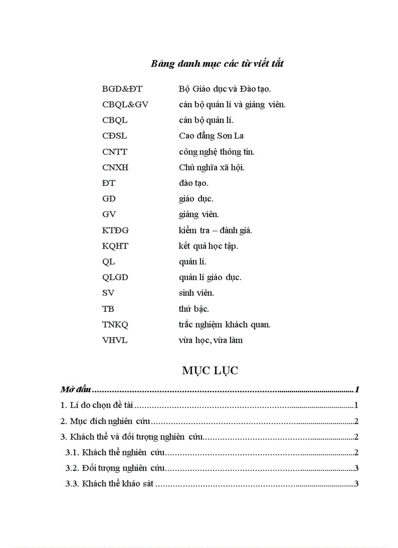 image for page Biện pháp quản lí của Phòng Đào tạo về hoạt động kiểm tra đánh giá kết quả học tập của sinh viên ở Trường Cao đẳng Sơn La 1