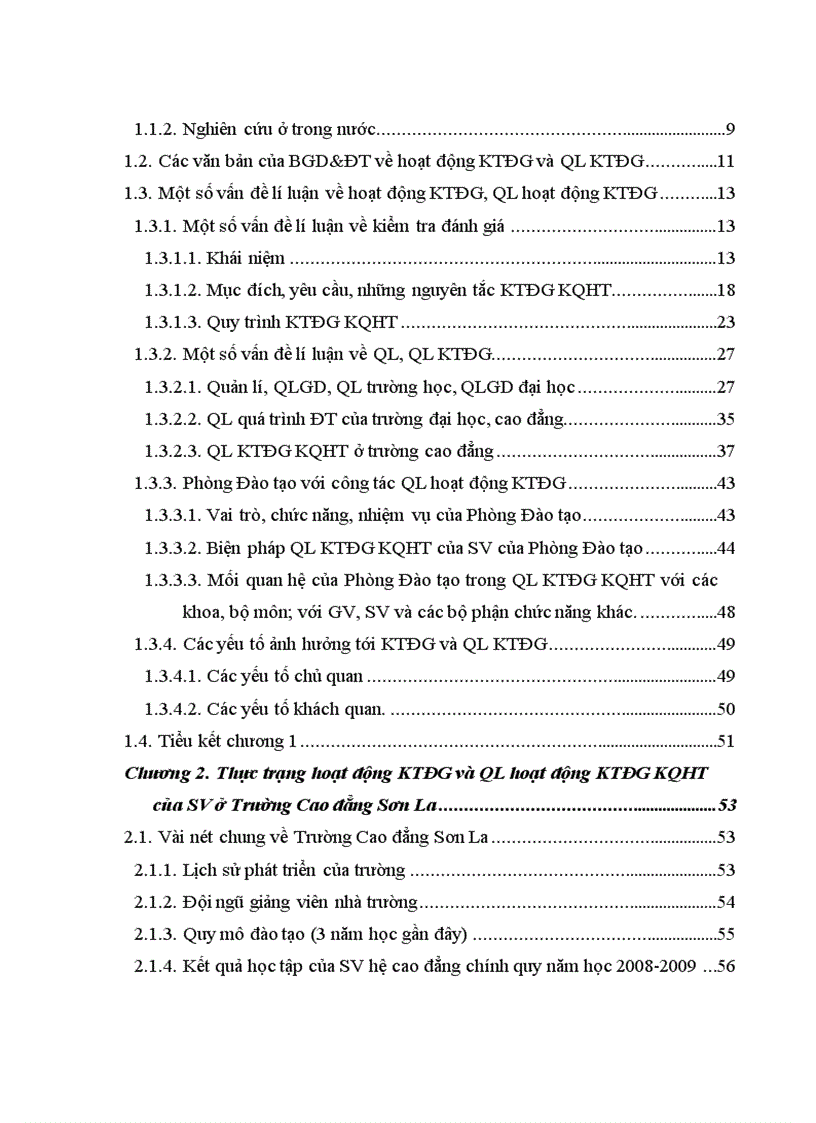 image for page Biện pháp quản lí của Phòng Đào tạo về hoạt động kiểm tra đánh giá kết quả học tập của sinh viên ở Trường Cao đẳng Sơn La 1
