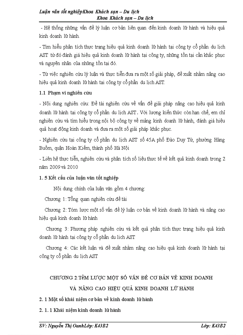 image for page Giải pháp nâng cao hiệu quả kinh doanh lữ hành tại công ty cổ phần du lịch AST 1