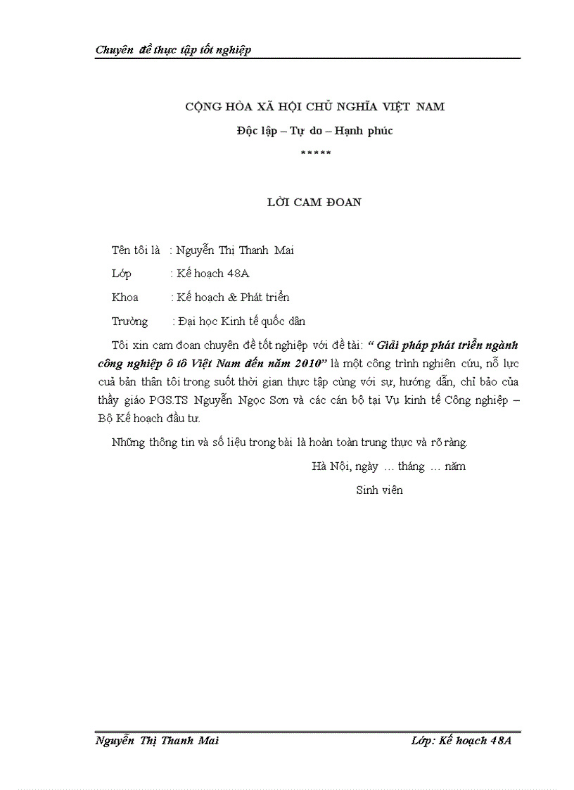 image for page Giải pháp phát triển ngành công nghiệp ô tô Việt Nam đến năm 2010 1