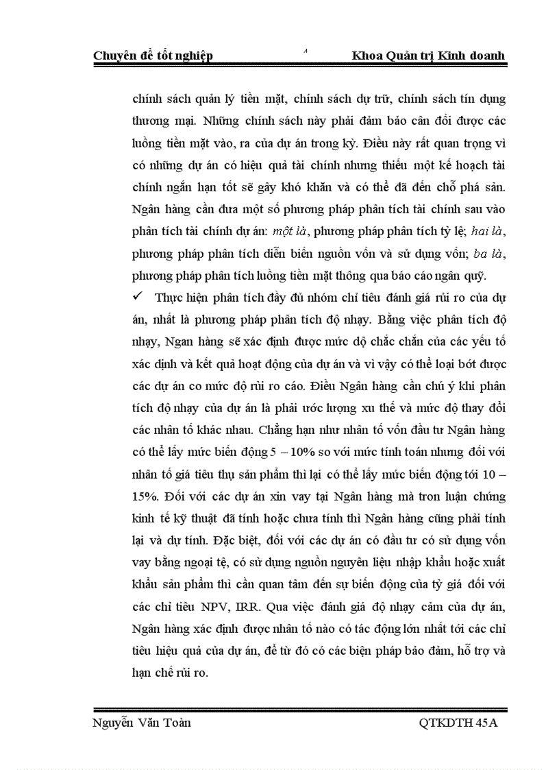 image for page Hoàn thiện hoạt động thẩm định dự án đối với doanh nghiệp của Ngân hàng Nông nghiệp và Phát triển Nông thôn huyện Bình Xuyên 1