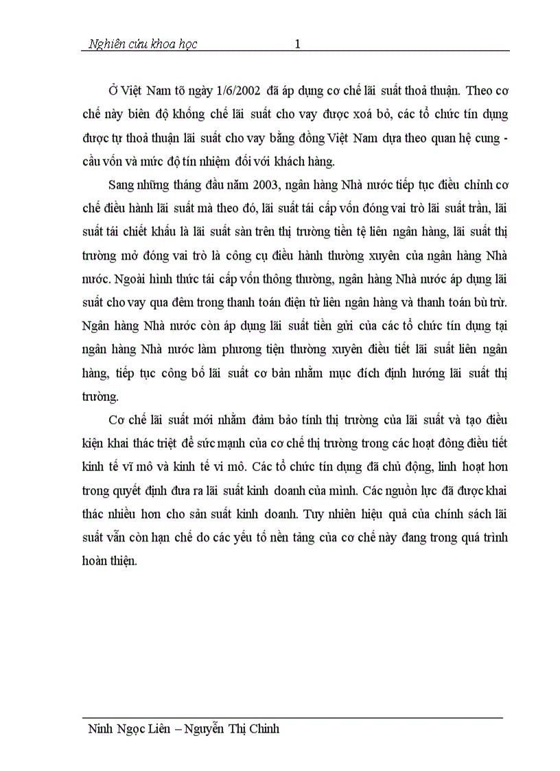 image for page Hiệu quả của công cụ lãi suất trong điều hành cstt của nhnn việt nam