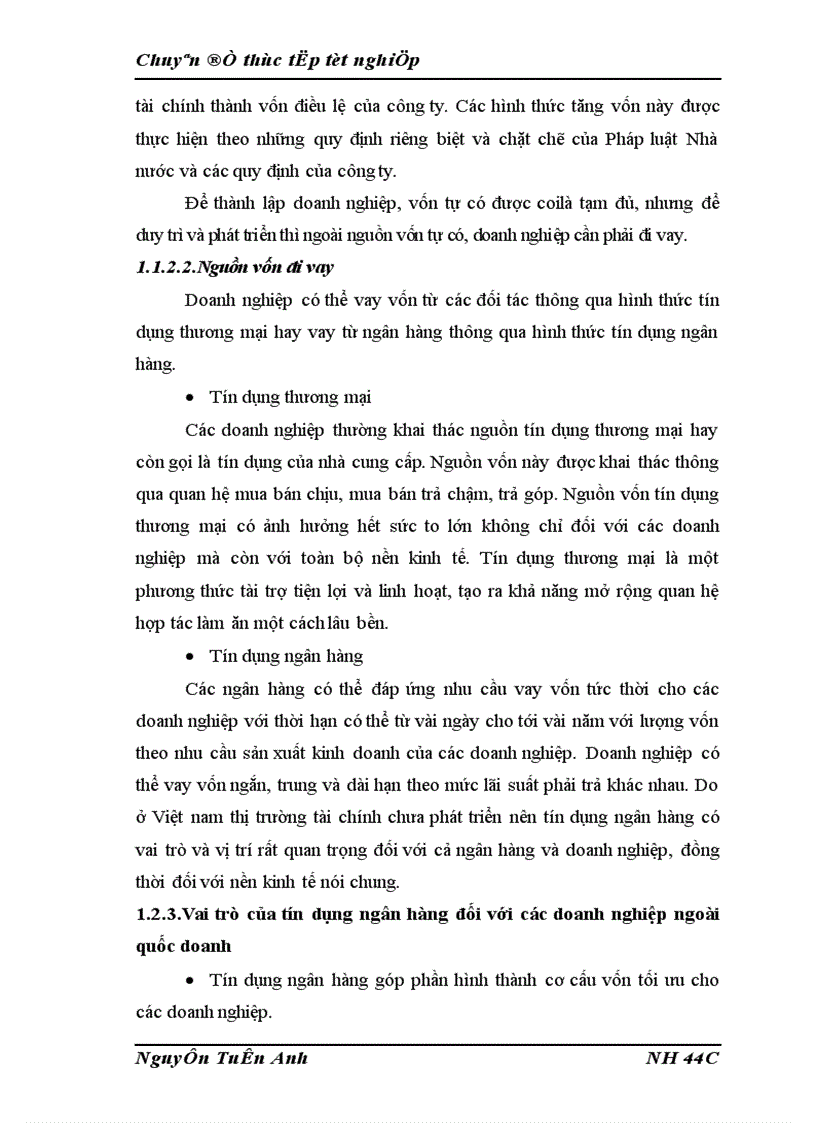 image for page Thực trạng hoạt động tín dụng đối với các doanh nghiệp ngoài quốc doanh tại chi nhánh nhdt pt quang trung