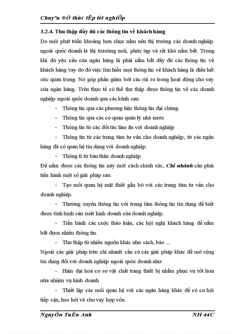 image for page Thực trạng hoạt động tín dụng đối với các doanh nghiệp ngoài quốc doanh tại chi nhánh nhdt pt quang trung