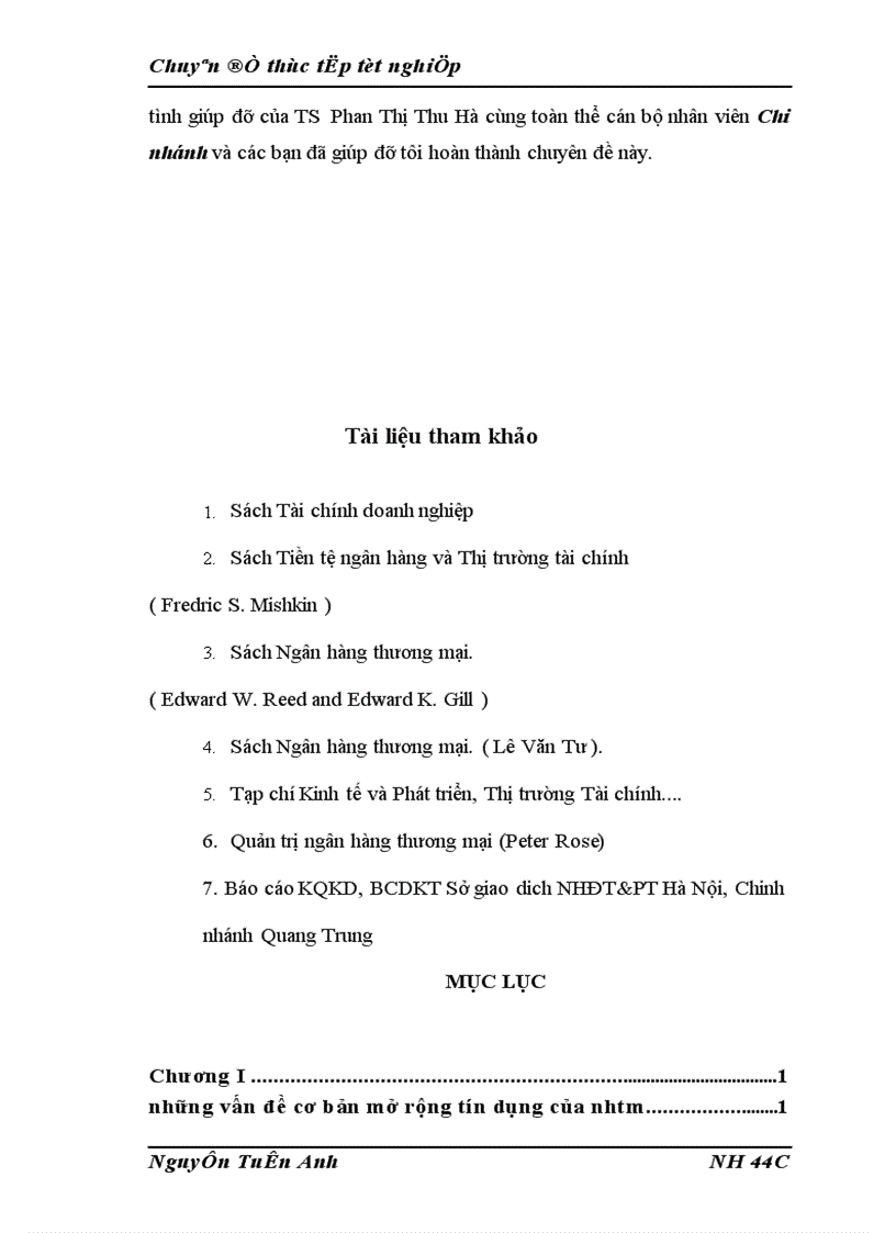 image for page Thực trạng hoạt động tín dụng đối với các doanh nghiệp ngoài quốc doanh tại chi nhánh nhdt pt quang trung