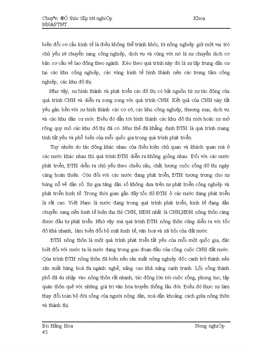 image for page Thực trạng và giải pháp chuyển đổi nghề nghiệp cho người lao động trong quá trình ĐTH nông thôn ở huyện Kinh Môn tỉnh Hải Dương 1