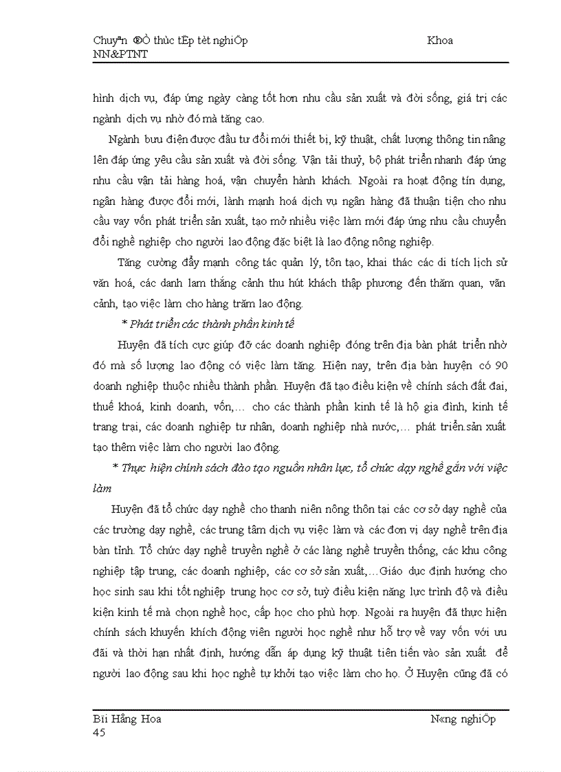 image for page Thực trạng và giải pháp chuyển đổi nghề nghiệp cho người lao động trong quá trình ĐTH nông thôn ở huyện Kinh Môn tỉnh Hải Dương 1