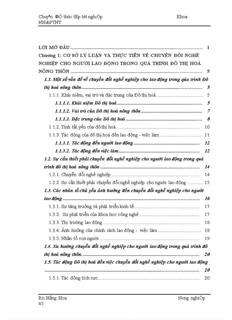 image for page Thực trạng và giải pháp chuyển đổi nghề nghiệp cho người lao động trong quá trình ĐTH nông thôn ở huyện Kinh Môn tỉnh Hải Dương 1