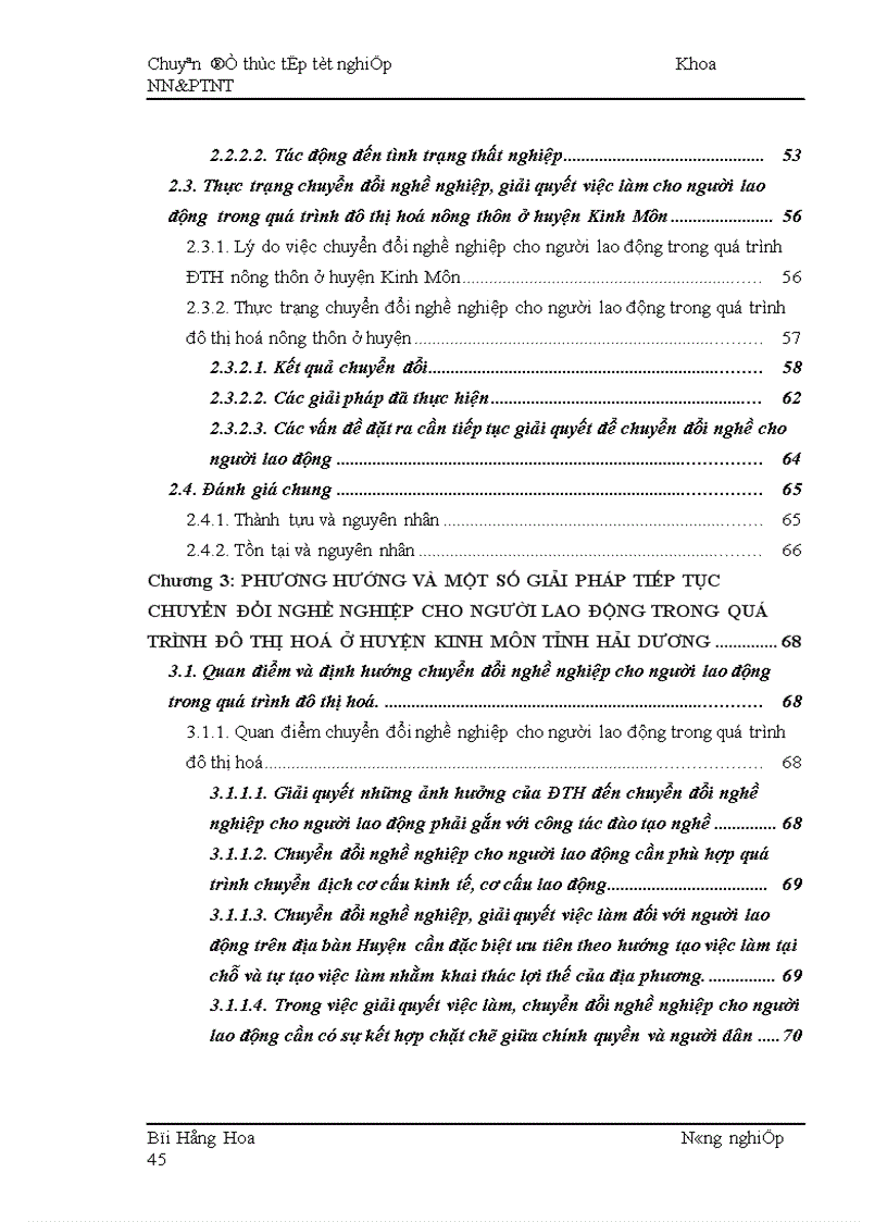 image for page Thực trạng và giải pháp chuyển đổi nghề nghiệp cho người lao động trong quá trình ĐTH nông thôn ở huyện Kinh Môn tỉnh Hải Dương 1