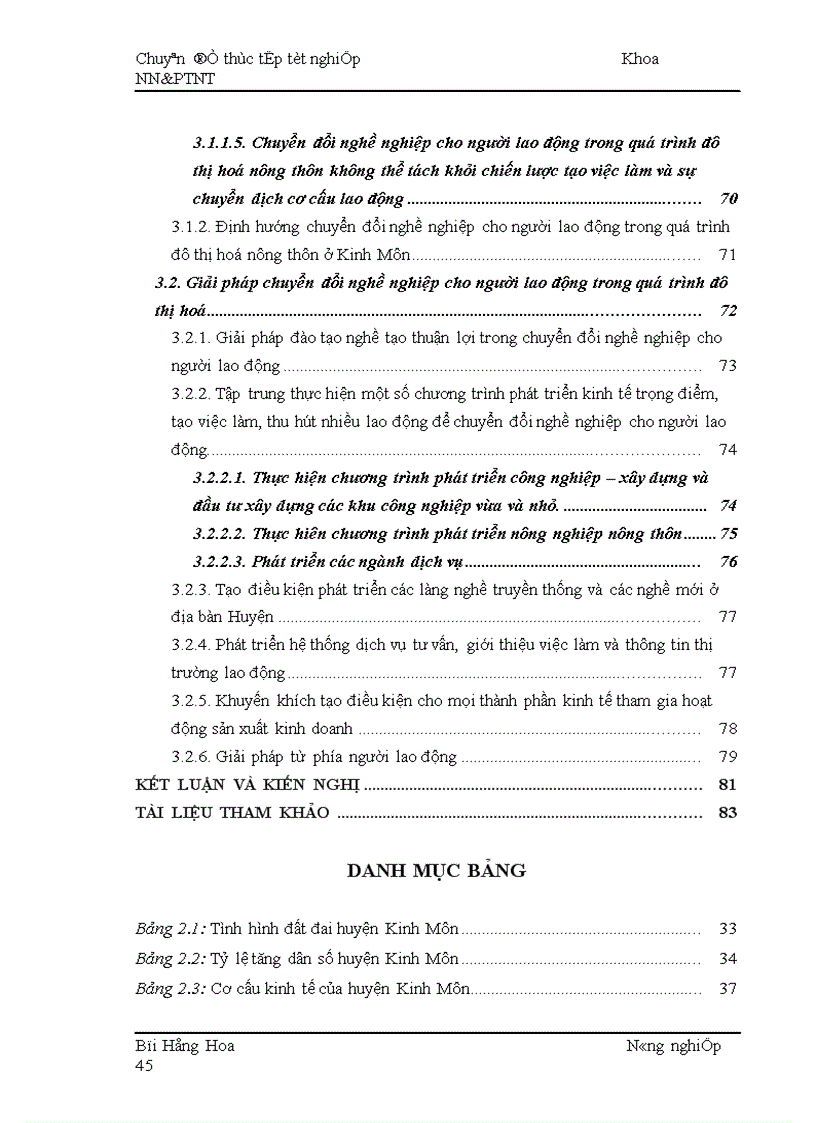 image for page Thực trạng và giải pháp chuyển đổi nghề nghiệp cho người lao động trong quá trình ĐTH nông thôn ở huyện Kinh Môn tỉnh Hải Dương 1