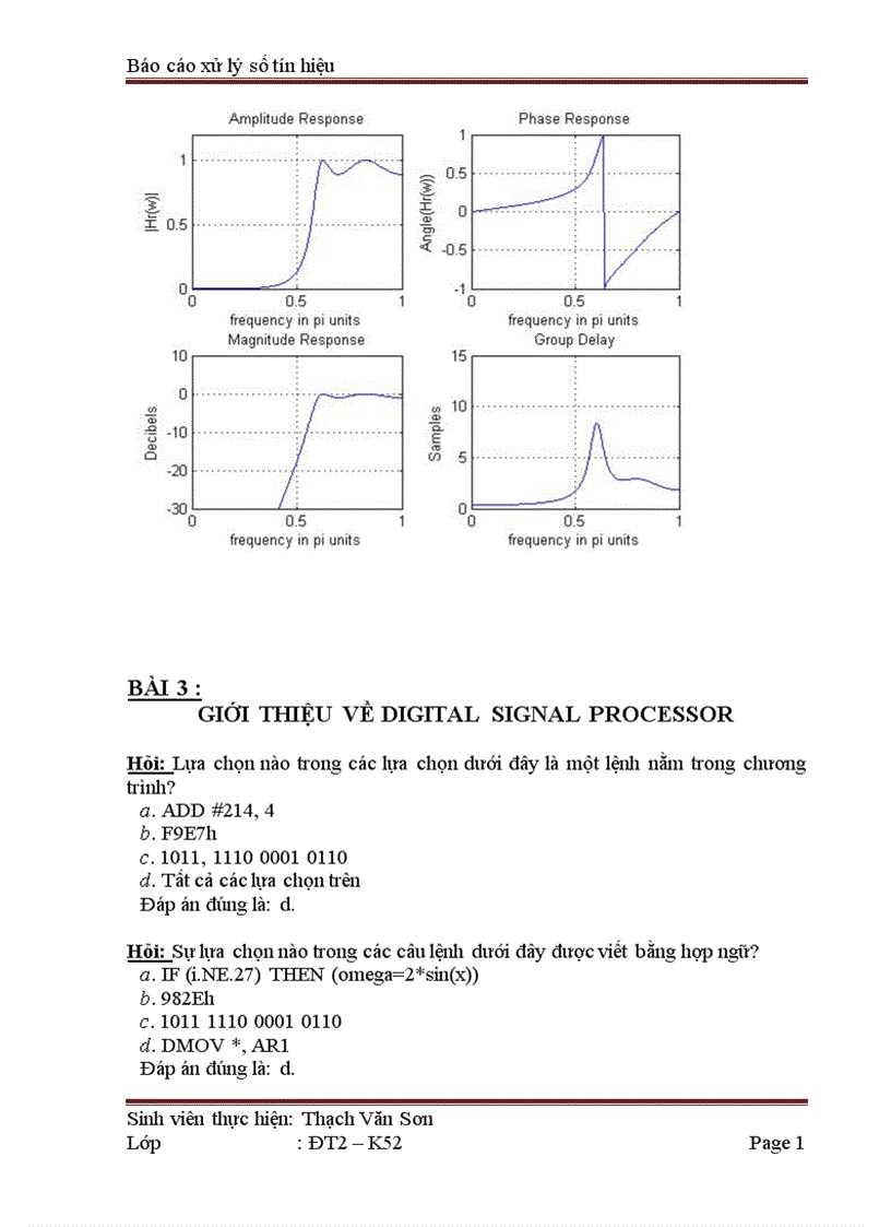 image for page Báo cáo thí nghiệm xử lý số tín hiệu 1