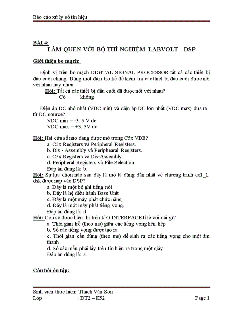 image for page Báo cáo thí nghiệm xử lý số tín hiệu 1