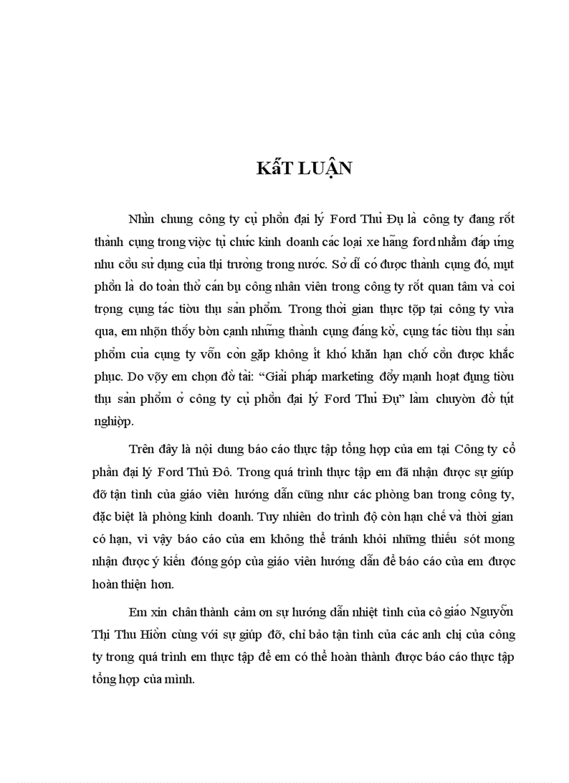 image for page Tình hình hoạt động marketing của công ty cô phâ n đa i ly Ford Thu Đô 1