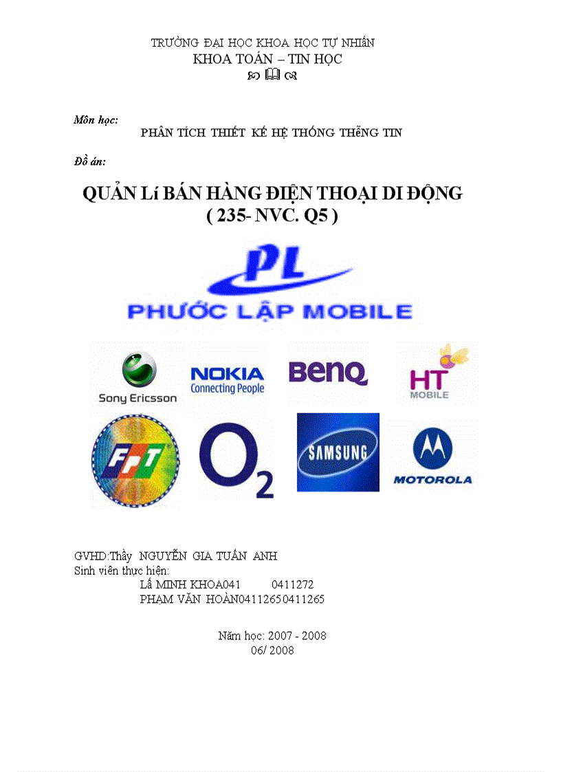 image for page Quản lý bán hàng điện thoại di động 1