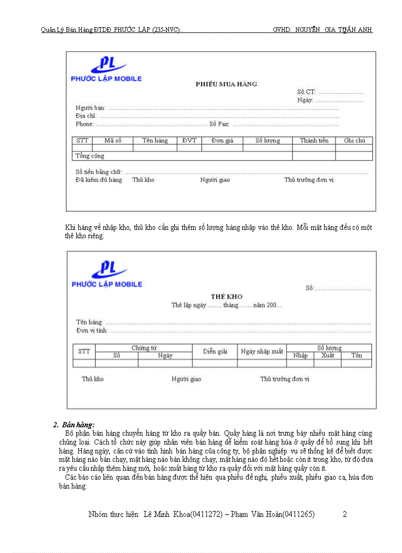 image for page Quản lý bán hàng điện thoại di động 1