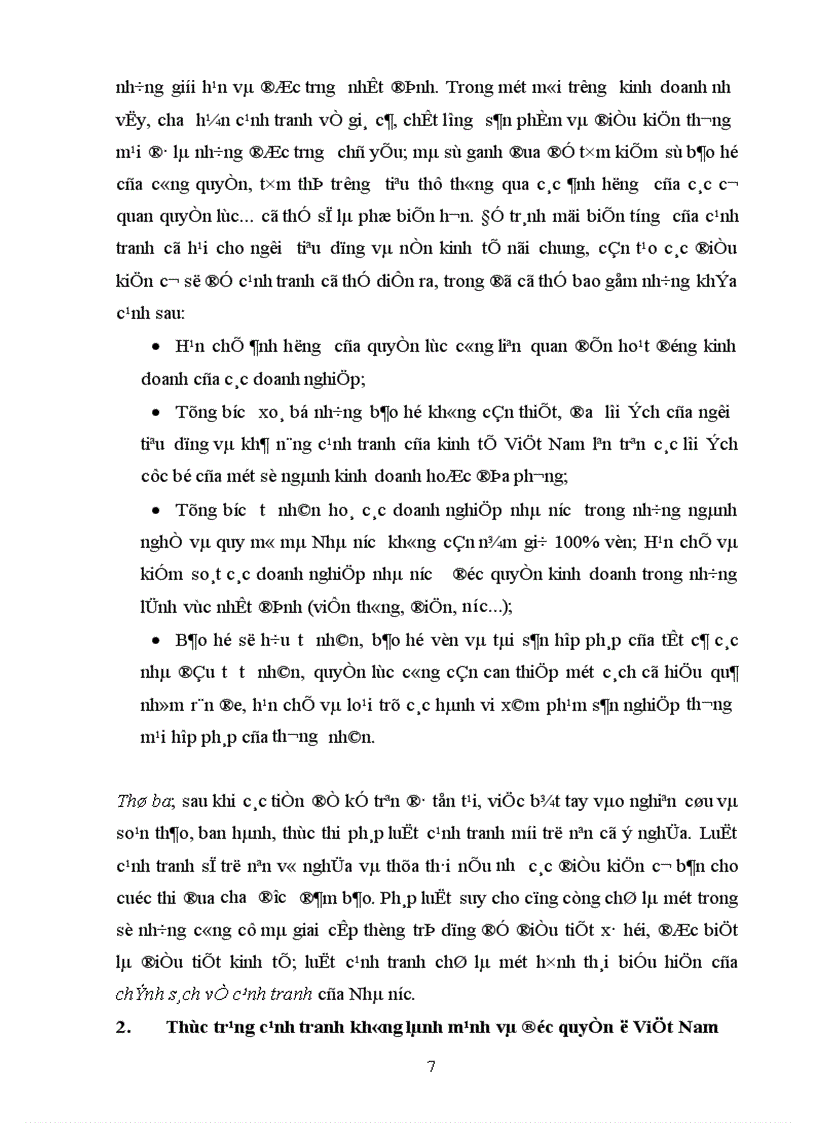 image for page Cạnh tranh và kiểm soát độc quyền ở Việt Nam