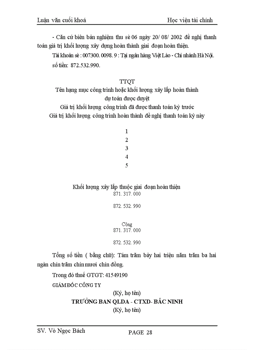 image for page Công tác kế toán bàn giao công trình doanh thu và xác định kết quả xây lắp tại Công ty Đầu tư và Xây dựng Phương Bắc