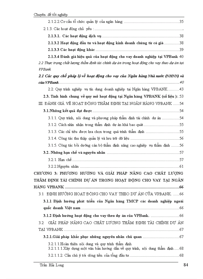 image for page Nâng cao chất lượng thẩm định tài chính các dự án vay vốn trong hoạt động cho vay tại ngân hàng thương mại cổ phần các doanh nghiệp ngoài quốc doanh việt nam 1