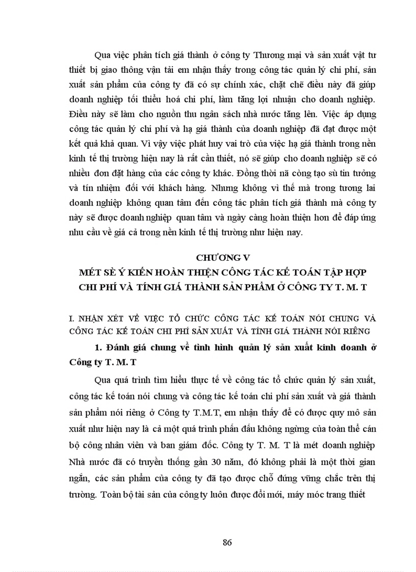 image for page Một số ý kiến hoàn thiện công tác tập hợp chi phí sản xuất và tính giá thành sản phẩm của Công ty Thương mại và sản xuất thiết bị giao thông vận tải 1