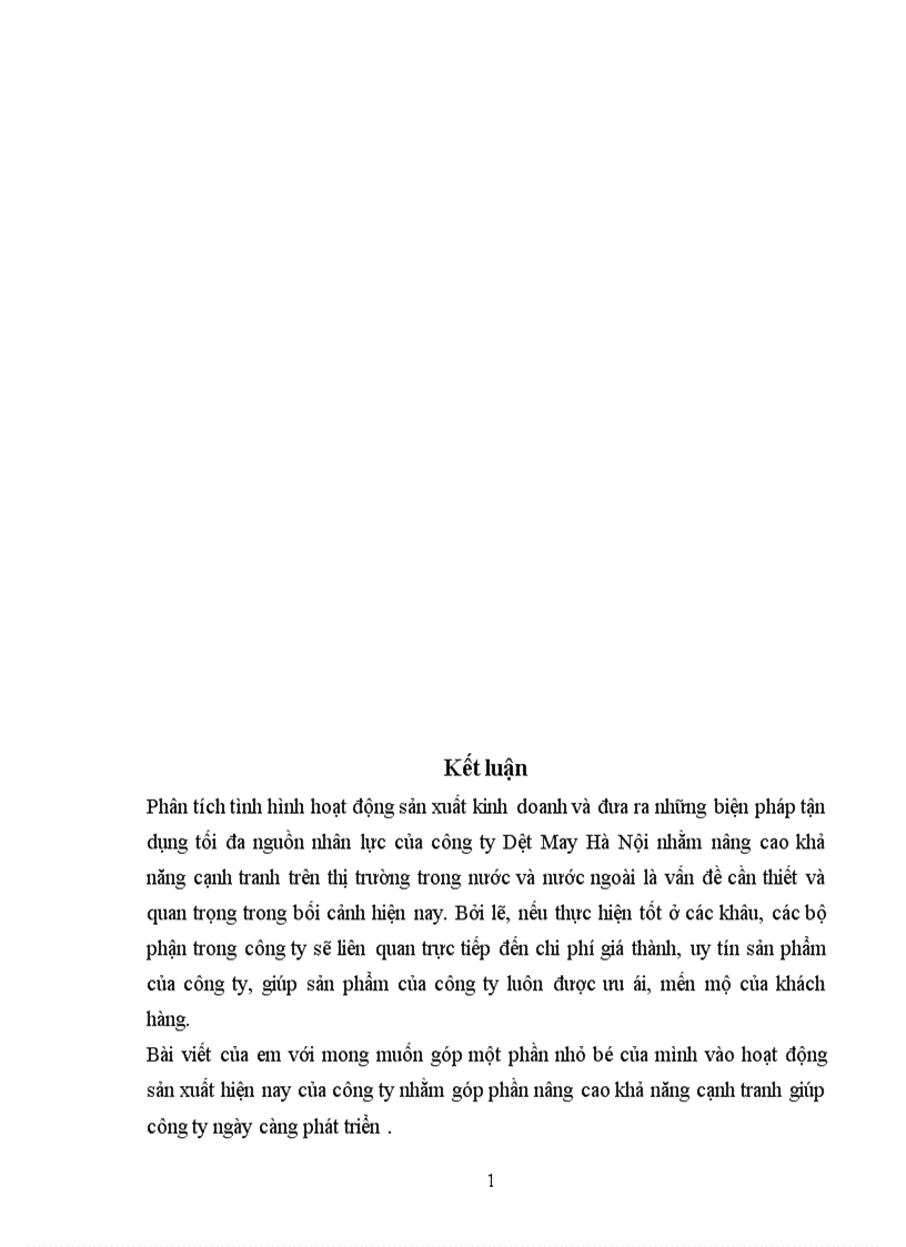 image for page Một số biện pháp nhằm nâng cao khả năng cạnh tranh của công ty dệt may Hà Nội 1