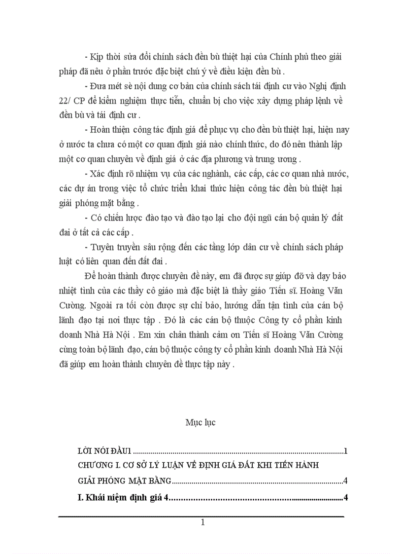 image for page Thực trạng công tác định giá đất đền bù giải phóng mặt bằng tại khu đô thị N3D Trung Hoà Nhân Chính 1