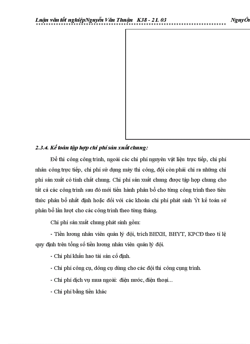image for page Kế toán tập hợp chi phí sản xuất và tính giá thành sản phẩm xây lắp ở Công ty Xây Dựng Số 1 Phú Thọ 1