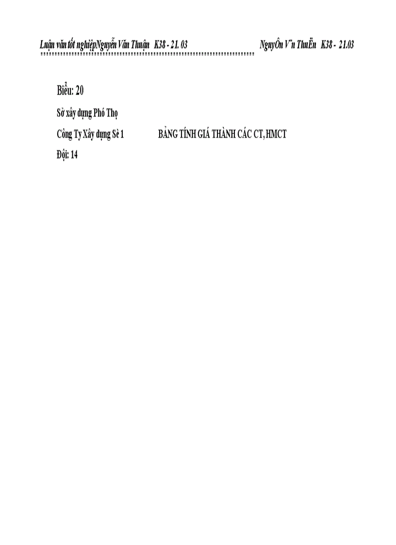 image for page Kế toán tập hợp chi phí sản xuất và tính giá thành sản phẩm xây lắp ở Công ty Xây Dựng Số 1 Phú Thọ 1