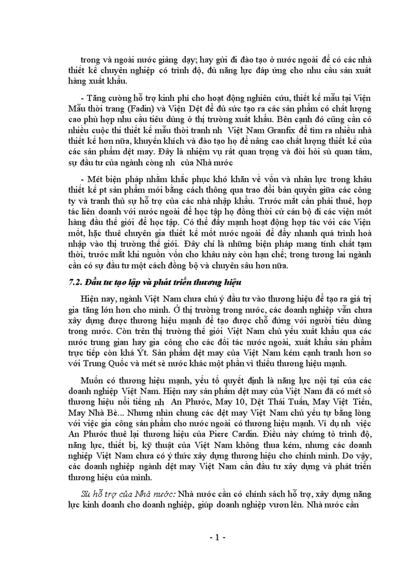 image for page Thực trạng và giải pháp đầu tư nâng cao khả năng cạnh tranh của ngành dệt may Việt Nam 1