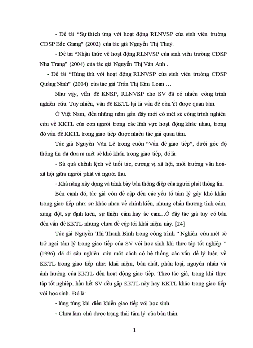 image for page Một số khó khăn tâm lý trong hoạt động rèn luyện nghiệp vụ sư phạm của sinh viên trường Cao đẳng sư phạm Điện Biên