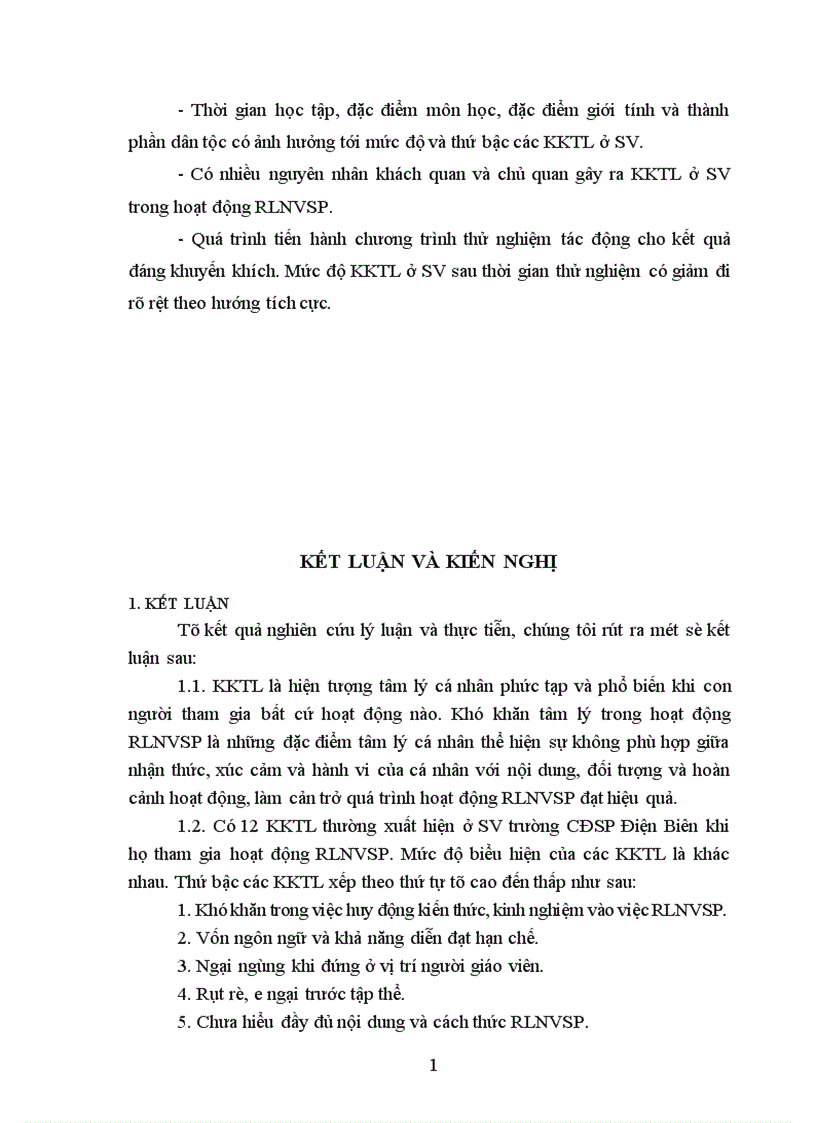 image for page Một số khó khăn tâm lý trong hoạt động rèn luyện nghiệp vụ sư phạm của sinh viên trường Cao đẳng sư phạm Điện Biên