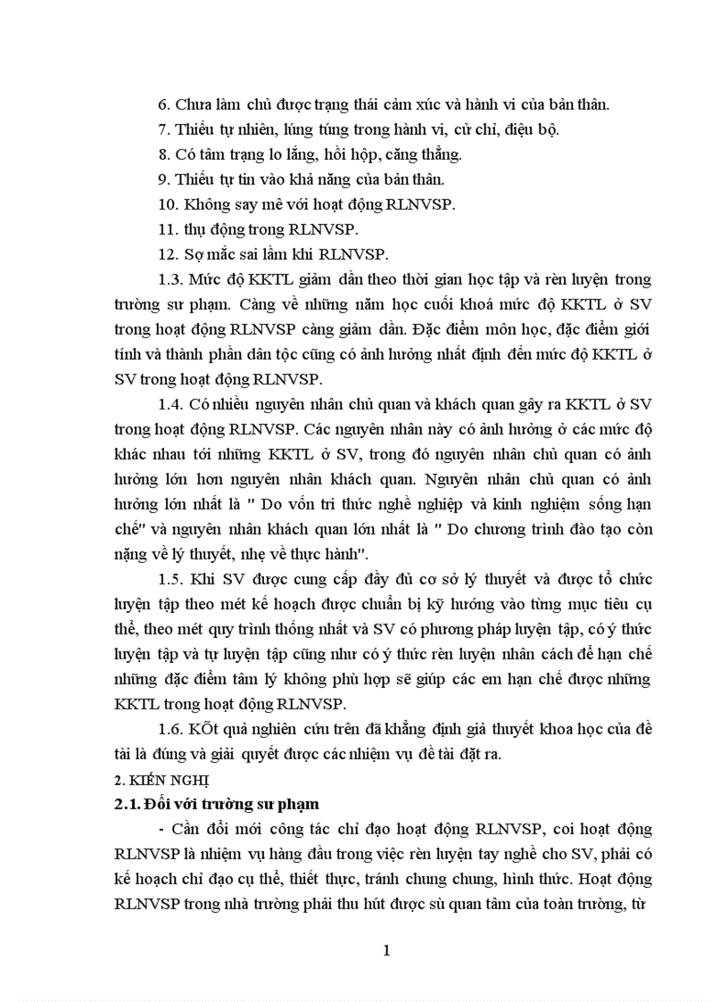 image for page Một số khó khăn tâm lý trong hoạt động rèn luyện nghiệp vụ sư phạm của sinh viên trường Cao đẳng sư phạm Điện Biên